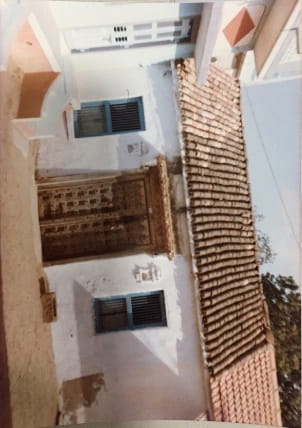 Ancestral house aerial view